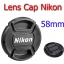 58mm. ฝาปิดหน้าเลนส์สำหรับกล้อง Nikon