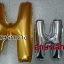 Foil อักษร Size กลางสีเงิน