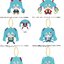 PRE-ORDER : Chibi Plush Sitting Mascot / Plush Hatsune Miku x Mobile Suit Gundam