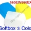 3 Color Bounce Flash Diffuser 580EX 580EX II