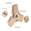 Fidget Spinner - Fan Blade with hole (gold)
