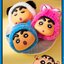 สกุชชี่ พวงกุญแจ Crayon Shinchan Dress Up Doll Series Squishy Plush Keychain by Deli