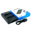 NP-F970 USB Dual LCD Battery Sony Charger แท่นชาร์จคู่พร้อมจอแสดงผล แบตเตอรี่โซนี่ F970