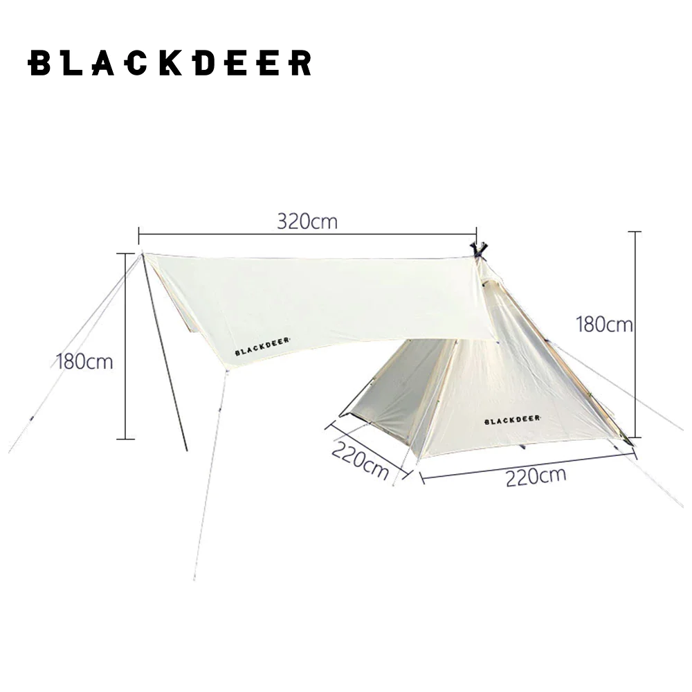 Blackdeer Teepee Tent with Tarp